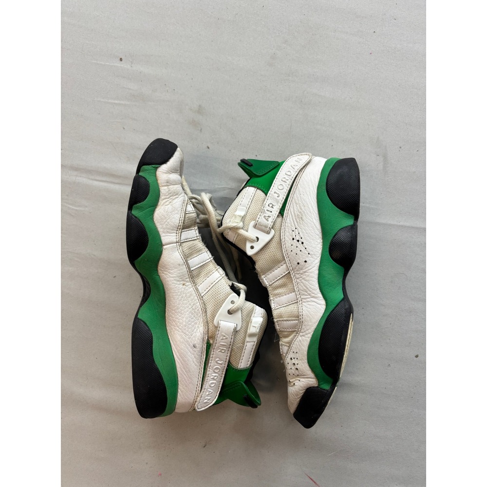 Jordan 6 Rings Lucky Green White Black Youth 4Y 323419-131 Basketball Shoes